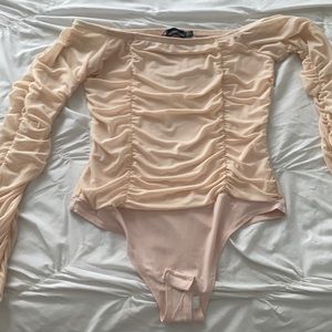 Baby pink Pretty Little Thing bodysuit